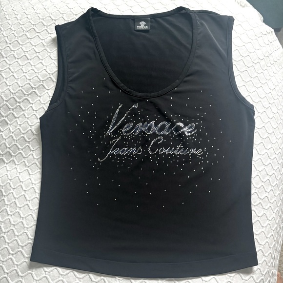 Vintage VERSACE Jeans Couture Top Black S. - Picture 3 of 6